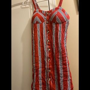 Striped sleeveless summer dress